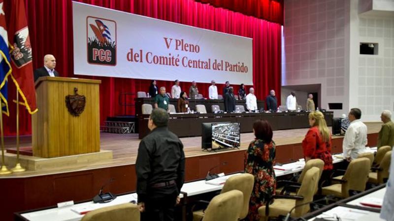 Lễ khai mạc Hội nghị lần thứ năm Ban Chấp hành Trung ương Đảng Cộng sản Cuba khóa VIII. (Nguồn: Granma)