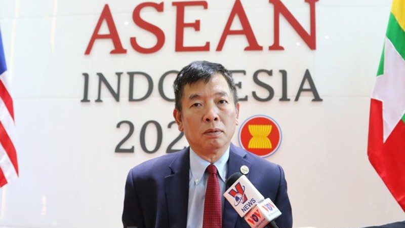 Đại sứ Vũ Hồ, Quyền Trưởng SOM ASEAN. (Ảnh: Đào Trang/TTXVN)