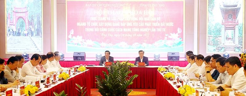 Hội thảo khoa học về xây dựng đội ngũ cán bộ ngành tổ chức xây dựng Đảng tại tỉnh Phú Thọ ngày 28/10/2022.
