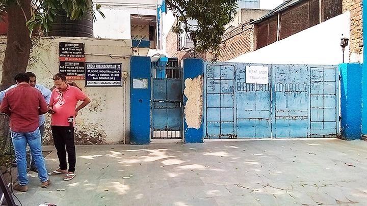 Xưởng sản xuất thuốc của Maiden ở thị trấn Sonepat đã bị đóng cửa để điều tra. Ảnh: PTI