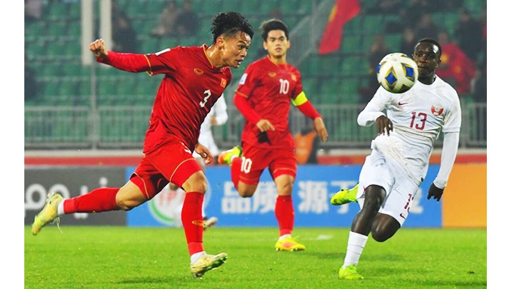 U20 Việt Nam xuất sắc vượt qua U20 Qatar. Ảnh: AFC 
