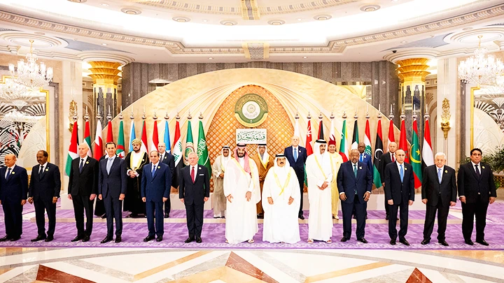 Các nhà lãnh đạo tham dự Hội nghị cấp cao lần thứ 32 của Liên đoàn Arab. Ảnh: REUTERS