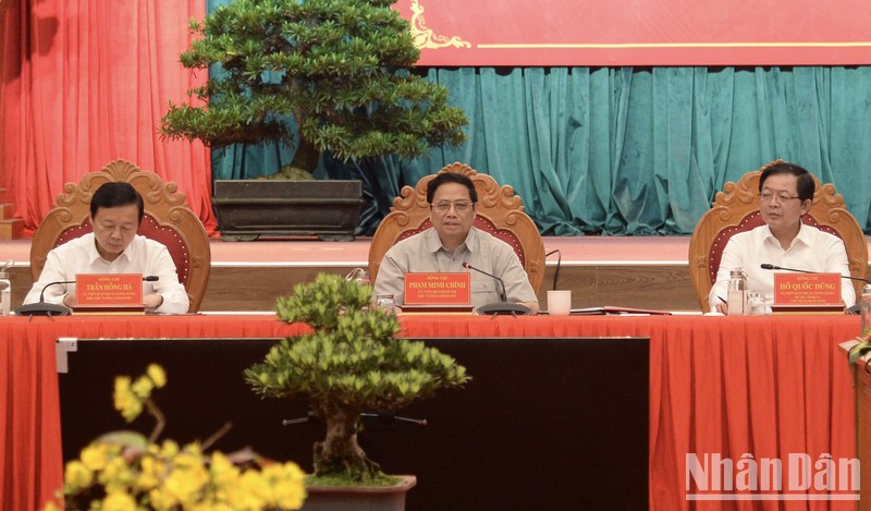 Thủ tướng Phạm Minh Chính có buổi làm việc với Ban Thường vụ Tỉnh uỷ Bình Định. 