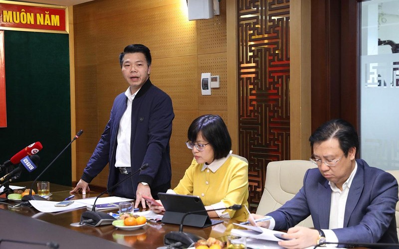 Ông Nguyễn Nguyên Quân, Trưởng Ban đô thị, Hội đồng nhân dân thành phố Hà Nội thông tin các nội dung mà cử tri, dư luận quan tâm tại buổi họp báo.