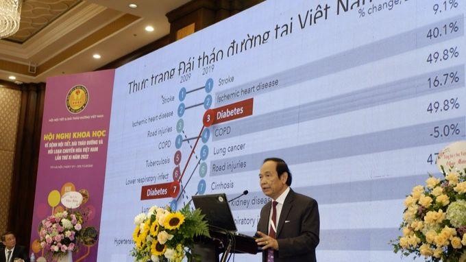 GS, TS Trần Hữu Dàng nhấn mạnh tần suất mắc bệnh đái tháo đường đang gia tăng rất nhanh.