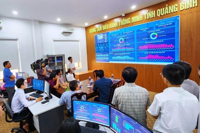 Trung tâm điều hành thông minh tỉnh Quảng Bình.