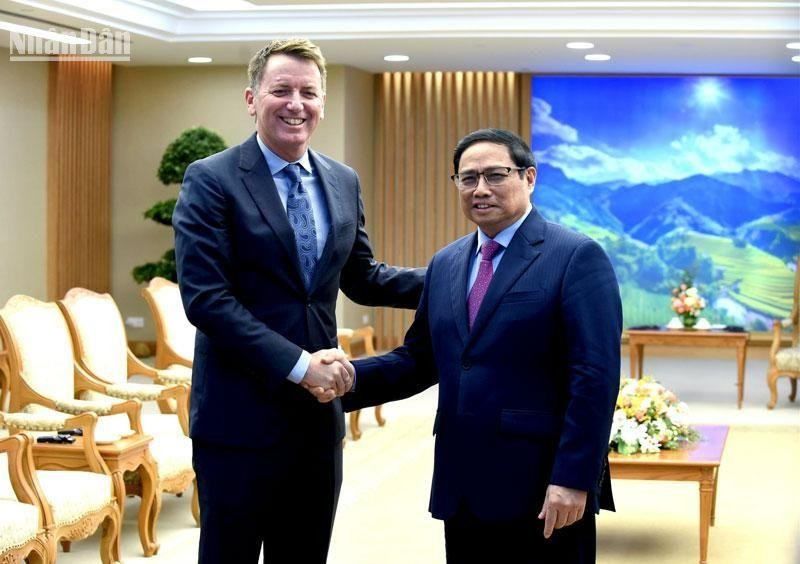 Thủ tướng Phạm Minh Chính tiếp ông Andy Campion, Giám đốc Điều hành Tập đoàn Nike (Hoa Kỳ).