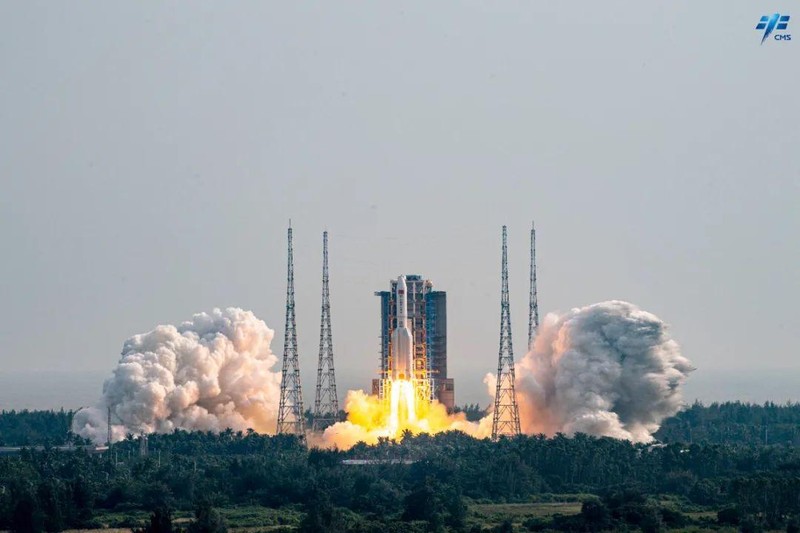 Tên lửa đẩy Trường Chinh 5B Yao-4 đưa mô-đun thí nghiệm Mộng Thiên vào quỹ đạo. (Ảnh: Văn phòng Công trình hàng không vũ trụ có người lái Trung Quốc)