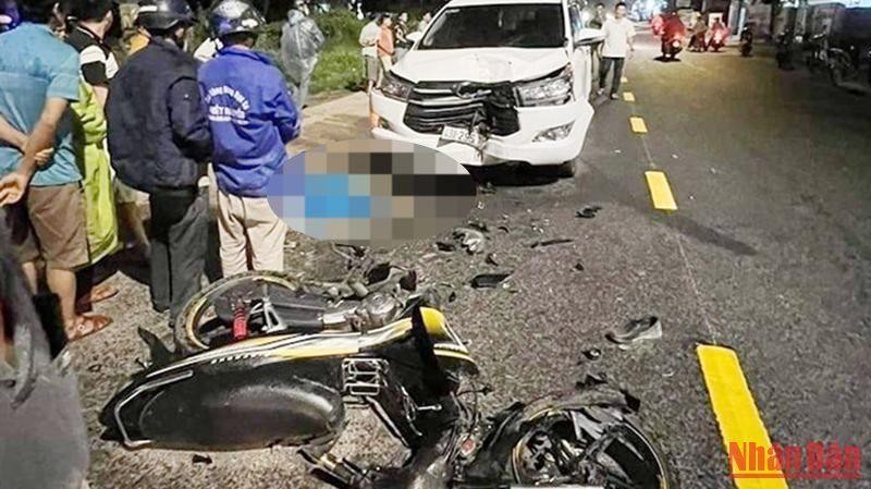 Quảng Nam Tai nạn giữa xe tải và xe máy một học sinh lớp 6 tử vong