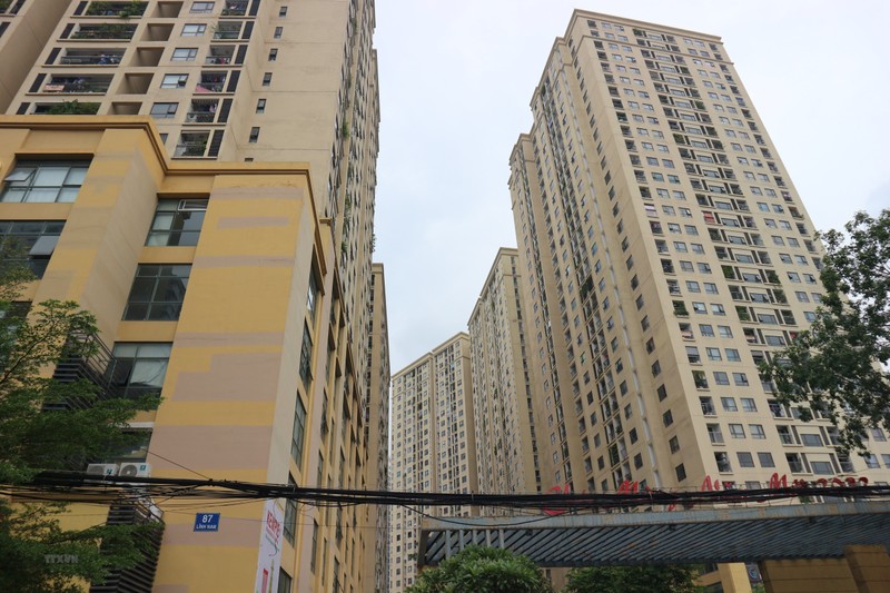 Một khu chung cư ở Hà Nội. Ảnh: TTXVN