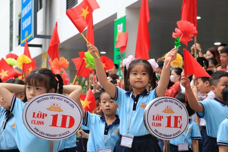 Lễ khai giảng năm học mới 2023-2024. Ảnh: Nam Nguyễn