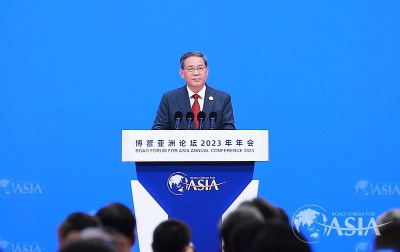 Thủ tướng Trung Quốc Lý Cường phát biểu tại Diễn đàn. (Ảnh: boaoforum.org)