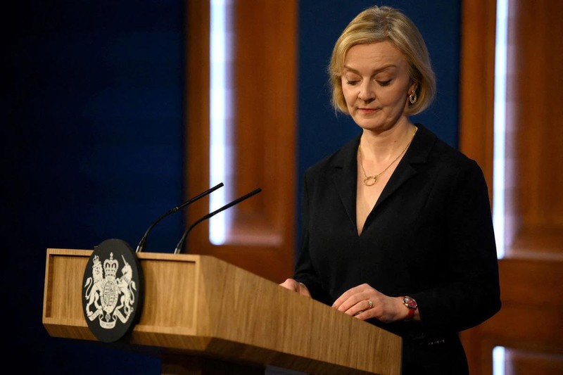 Thủ tướng đương nhiệm Liz Truss tuyên bố bà sẽ từ chức. (Ảnh: Reuters)
