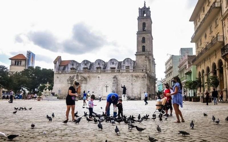 Quảng trường Chim bồ câu ở thủ đô La Habana. (Ảnh: Juventudrebelde.cu)