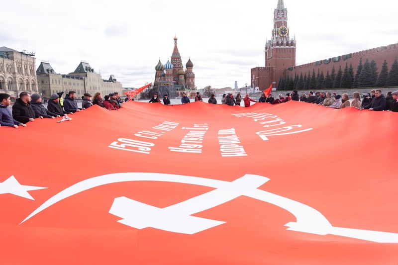 Kỷ niệm Cách mạng Tháng Mười tại Moscow, Nga.