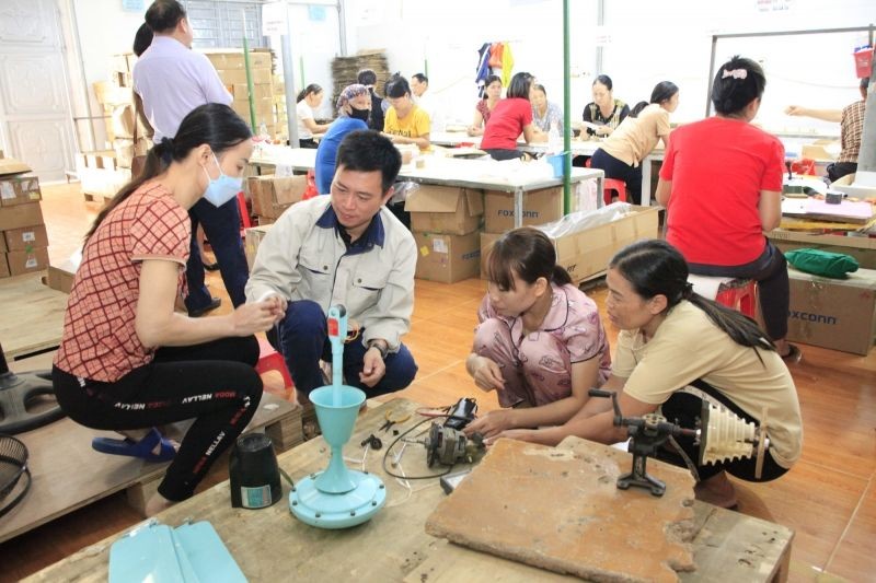Bắc Giang quan tâm đến công tác dạy nghề, giúp nhiều người có việc làm.