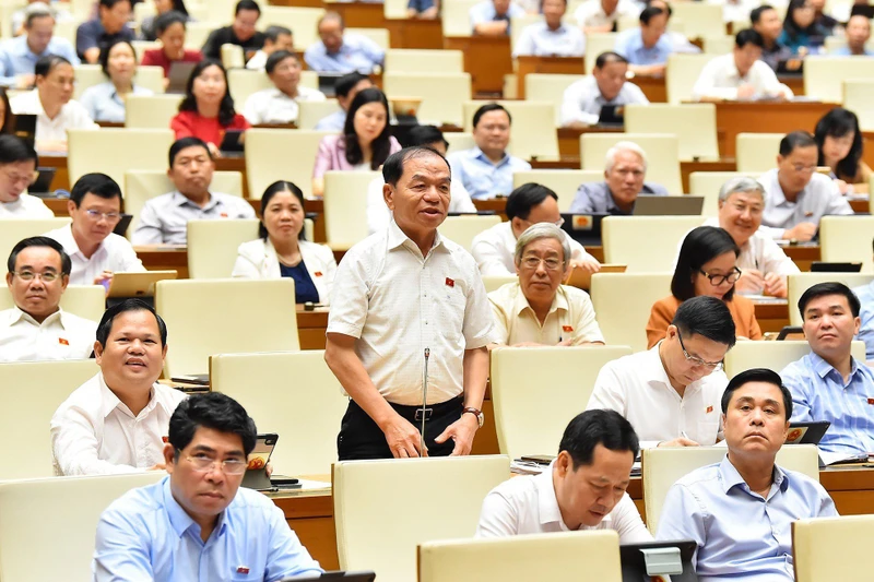 Đại biểu Quốc hội Lê Thanh Vân là một trong 120 đại biểu đăng ký chất vấn Bộ trưởng Khoa học và Công nghệ trong Kỳ họp thứ năm Quốc hội khóa XV vừa qua. Ảnh: Thủy Nguyên