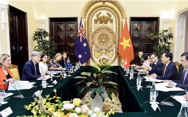 Trao đổi đoàn các cấp giữa Việt Nam và Australia diễn ra sôi nổi. (Ảnh Bộ Ngoại giao)