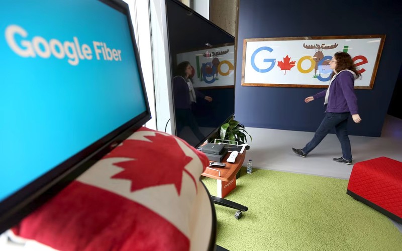 Google thử nghiệm chặn một số nội dung ở Canada, nhằm phản đối dự luật về tin tức trực tuyến. (Ảnh Reuters)
