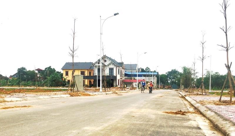 Hạ tầng kỹ thuật khu tái định cư tại xã Bắc Sơn (Ảnh: Tùng Nguyễn/Báo Kinh tế đô thị)
