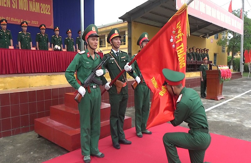 Lễ tuyên thệ của chiến sỹ Trung đoàn 148