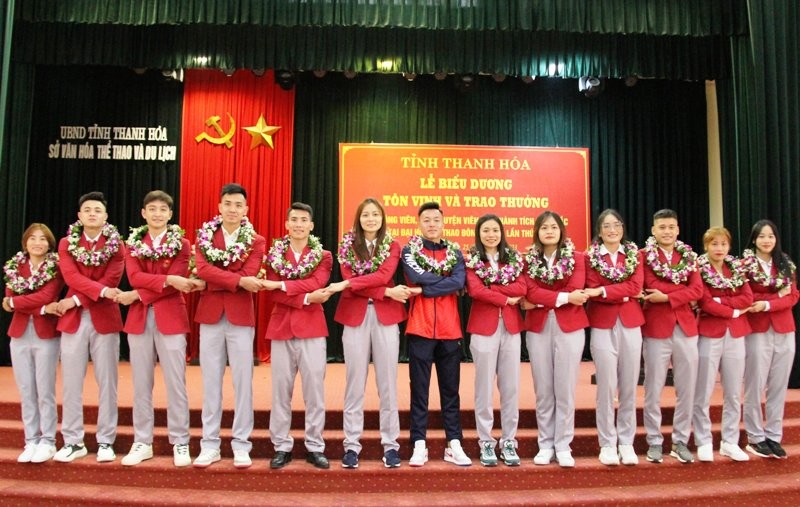 Những gương mặt vận động viên tiêu biểu của tỉnh Thanh Hóa.