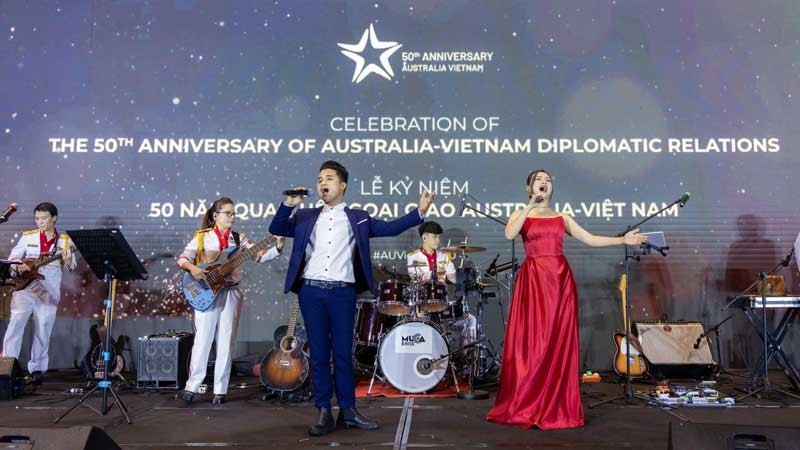 Hai nước tổ chức nhiều hoạt động kỷ niệm 50 năm thiết lập quan hệ ngoại giao. (Ảnh Đại sứ quán Australia tại Việt Nam)