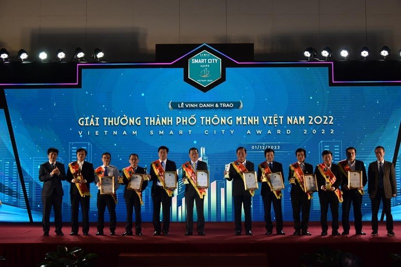 Lễ vinh danh và trao Giải thưởng Thành phố thông minh Việt Nam 2022.