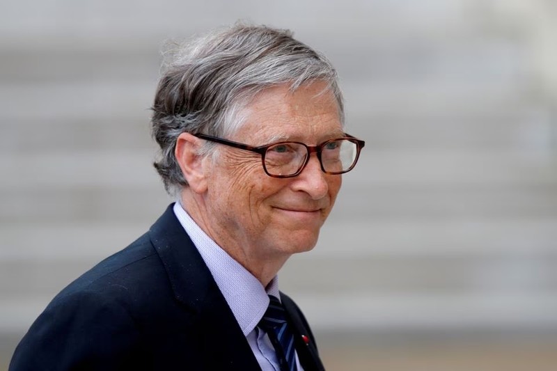 Bill Gates tại Cung điện Elysee ở Paris, Pháp, ngày 16/4/2018. Ảnh: Reuters. 