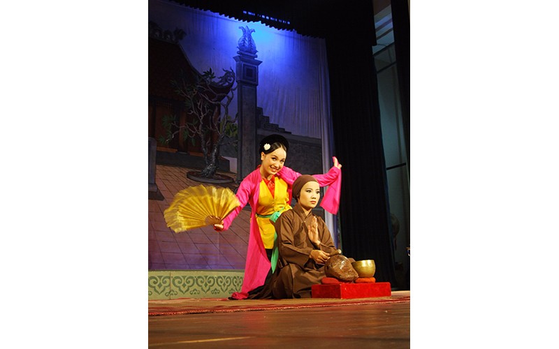 Vai Thị Mầu (vở chèo Quan Âm Thị Kính) của NSƯT Thu Huyền đã trở thành một trong những vai diễn mẫu mực của sân khấu Nhà hát Chèo Hà Nội. 