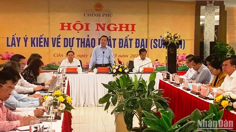 Phó Thủ tướng Trần Hồng Hà phát biểu ý kiến tại hội nghị. (ẢNH: THANH TÂM)