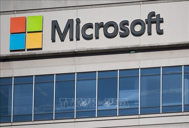 Văn phòng của hãng Microsoft tại Chevy Chase, bang Maryland, Mỹ. (Ảnh: AFP/TTXVN)