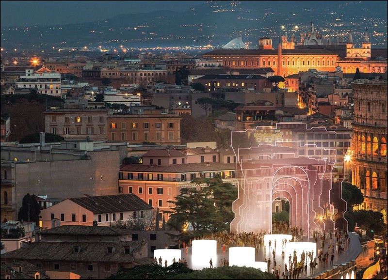 Phối cảnh biểu tượng của Rome Expo 2030 tại thành phố Rome. (Nguồn: Đại sứ quán Italy tại Việt Nam)