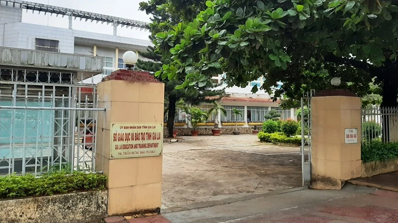 Trụ sở Sở Giáo dục-Đào tạo Gia Lai nơi ông Quý từng làm việc.