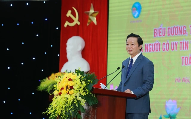 Phó Thủ tướng Chính phủ Trần Hồng Hà phát biểu ý kiến tại hội nghị. (Ảnh: VGP)