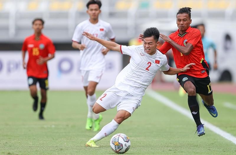 U20 Việt Nam thắng 4-0 U20 Timor-Leste tại Vòng loại U20 châu Á 2023 tháng 9 vừa qua. (Ảnh: VFF)