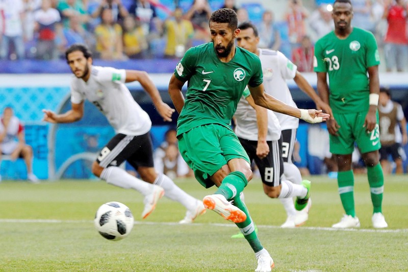 Đội tuyển Saudi Arabia hiện đang có 3 điểm bằng với Argentina nhưng kém về hiệu số. (Ảnh: Al Jazeera) 