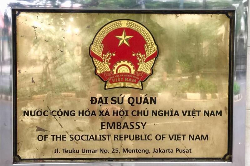 Địa chỉ Đại sứ quán Việt Nam tại Jakarta, Indonesia. 