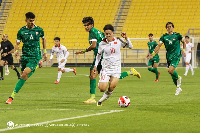 U23 Việt Nam thất bại trước U23 Iraq. (Ảnh: VFF)