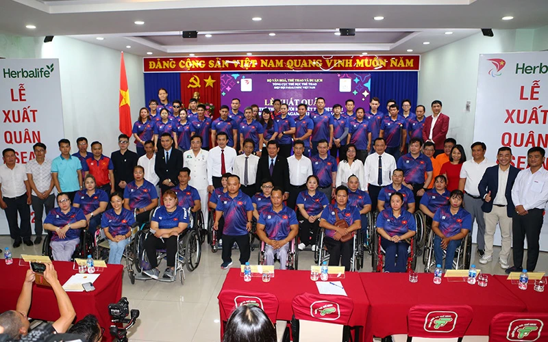 Đoàn thể thao người khuyết tật Việt Nam dự ASEAN Para Games 12 với 164 thành viên. (Ảnh: Hoàng Tùng)