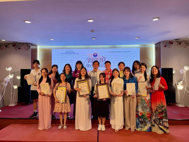 Cuộc thi Kể chuyện tiếng Việt được tổ chức trong khuôn khổ Trại hè Việt Nam 2022 dành cho các kiều bào trẻ. Ảnh: BTC