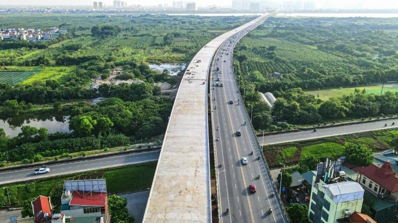 Dự án Cầu Vĩnh Tuy (giai đoạn 2) đến nay đã giải ngân được 59% kế hoạch vốn, dự kiến hoàn thành vào tháng 6/2023.
