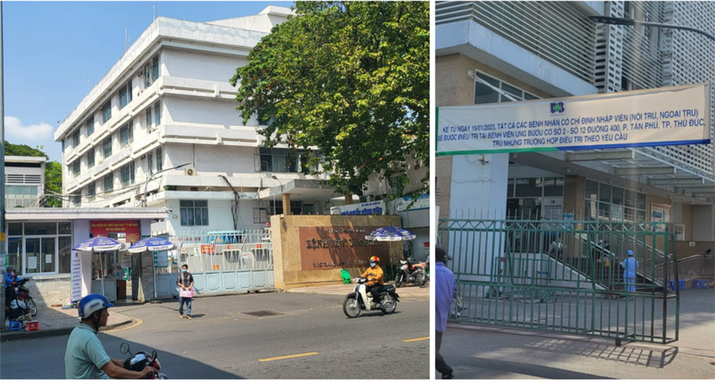 Mặc dù Bệnh viện Ung bướu cơ sở 1 đã chuyển sang cơ sở mới nhưng “cò” tại cơ sở cũ vẫn còn hoạt động. (Ảnh: Sở Y tế Thành phố Hồ Chí Minh cung cấp)