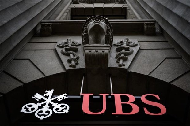Trụ sở ngân hàng UBS tại Zurich (Thụy Sĩ). (Ảnh: AFP/TTXVN)