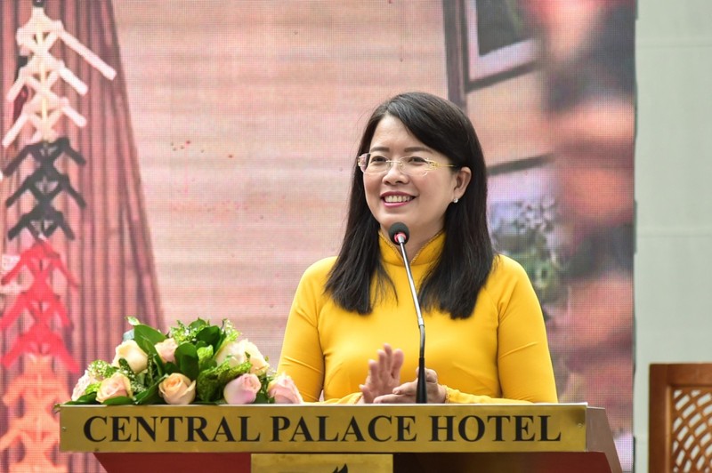 Bà Nguyễn Thị Ánh Hoa, Giám đốc Sở Du lịch Thành phố Hồ Chí Minh phát biểu tại Hội nghị.