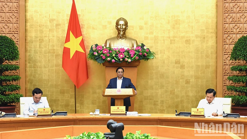 Thủ tướng Phạm Minh Chính dự và chủ trì phiên họp.
