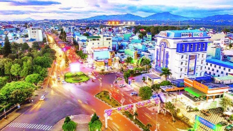 Thành phố Pleiku, trung tâm chính trị-kinh tế của tỉnh Gia Lai. (Ảnh Đức Thụy)