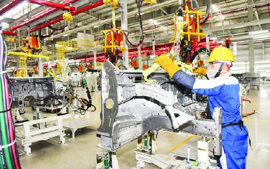Lắp ráp và sản xuất ô-tô tại Nhà máy Hyundai Thành Công 2, thuộc Tập đoàn Thành Công (TC Group). (Ảnh AN TRẦN)