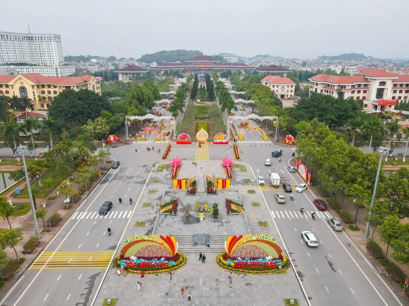 Đường hoa Bắc Ninh là một trong những không gian tỉnh Bắc Ninh chuẩn bị cho đón Xuân 2023 và Festival "Về miền Quan họ 2023".