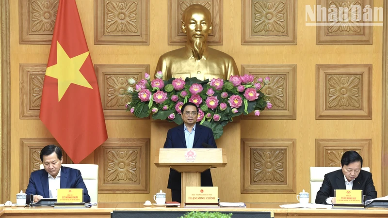 Thủ tướng Phạm Minh Chính dự và chủ trì cuộc họp.